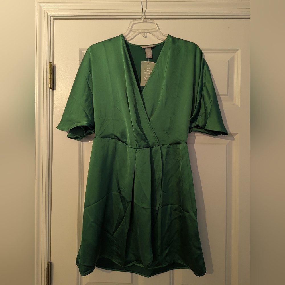 H&M Green Midi Dress